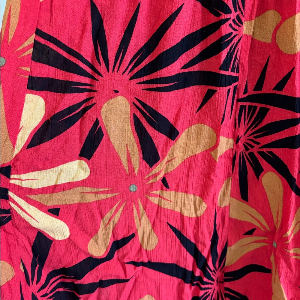 Tanoa pull on midi skirt NEW NWT colorful vacation spring summer - Picture 5 of 7